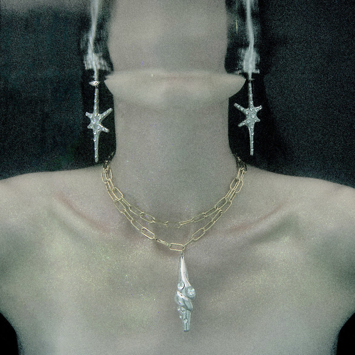 SADAF NECKLACE SILVER