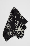 MOUDHI SILK SCARF BLACK