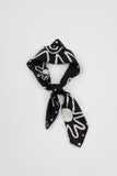 MOUDHI SILK SCARF BLACK