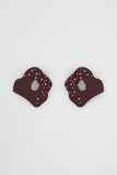 Falak Earrings Burgandy