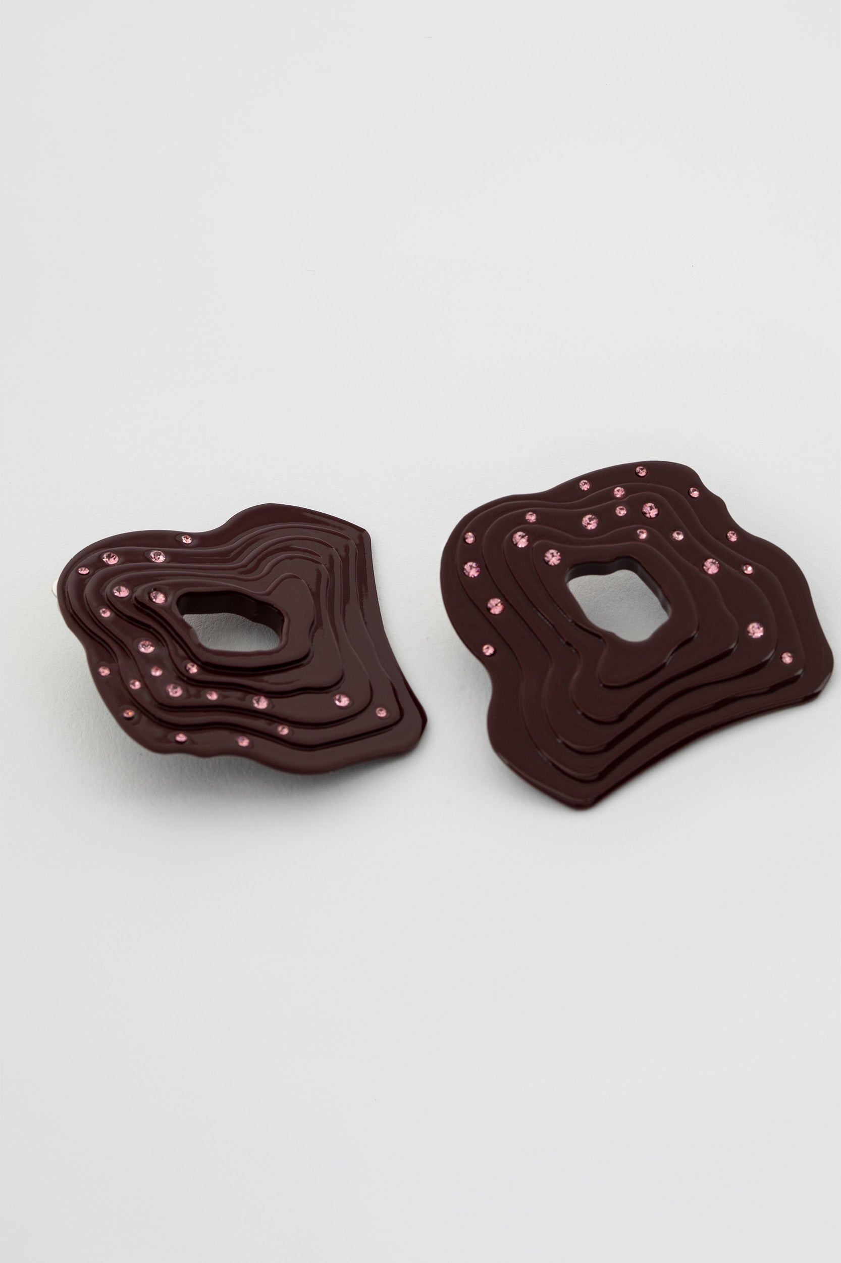 Falak Earrings Burgandy