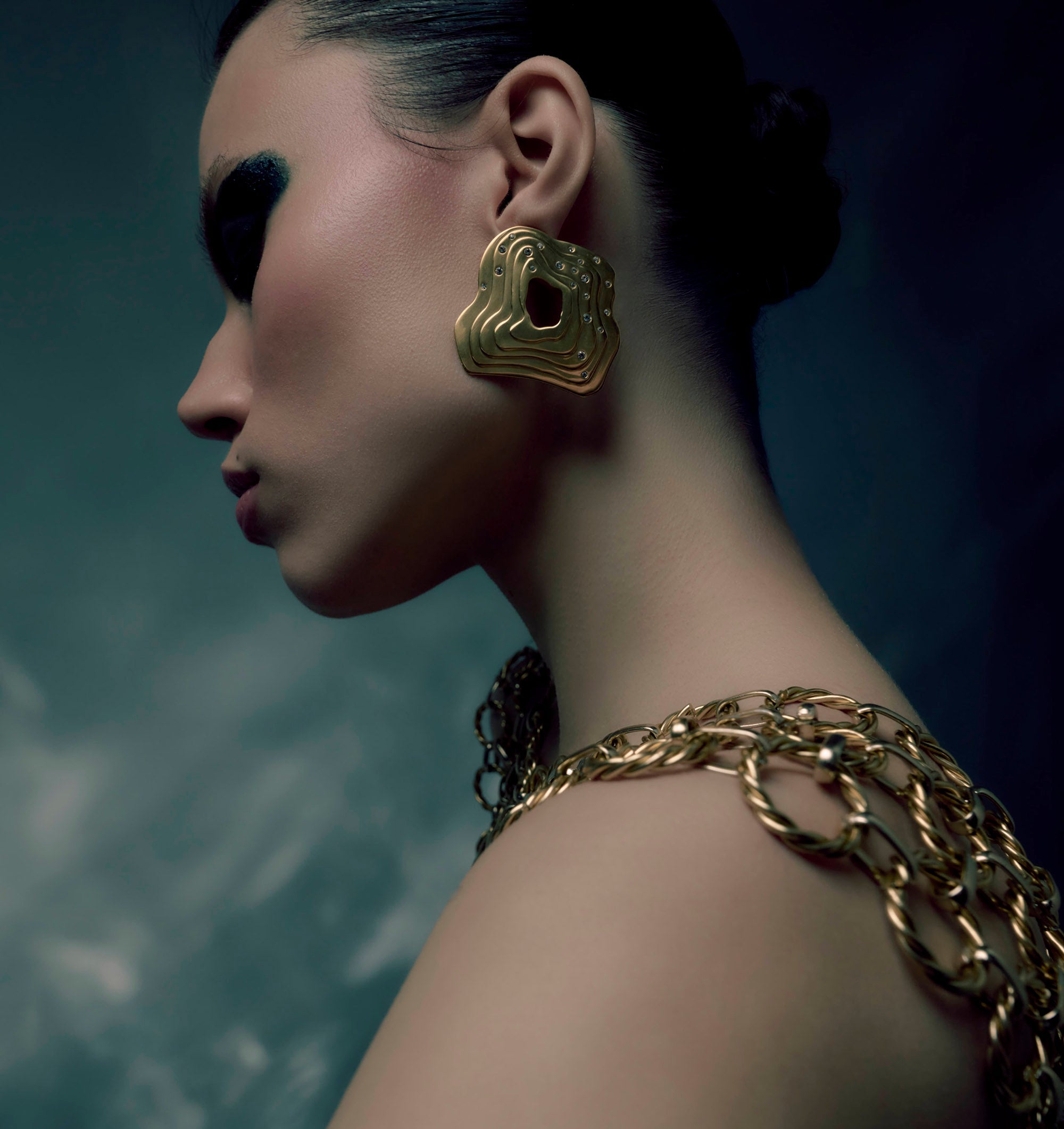 Falak Earrings Gold